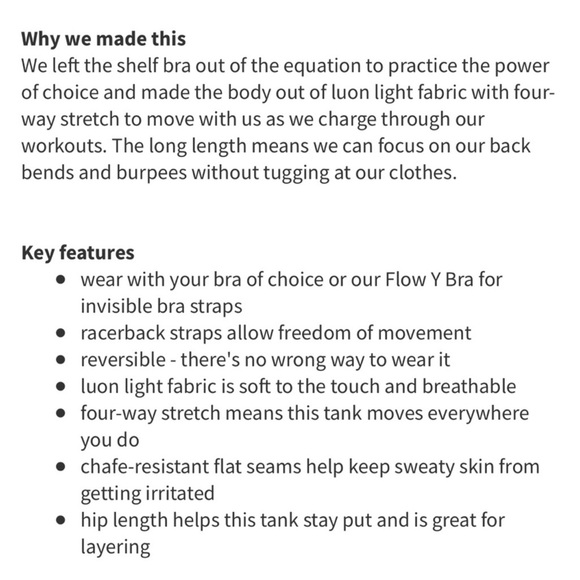 Lululemon Women’s Racerback Tank Size 8 - Picture 8 of 8